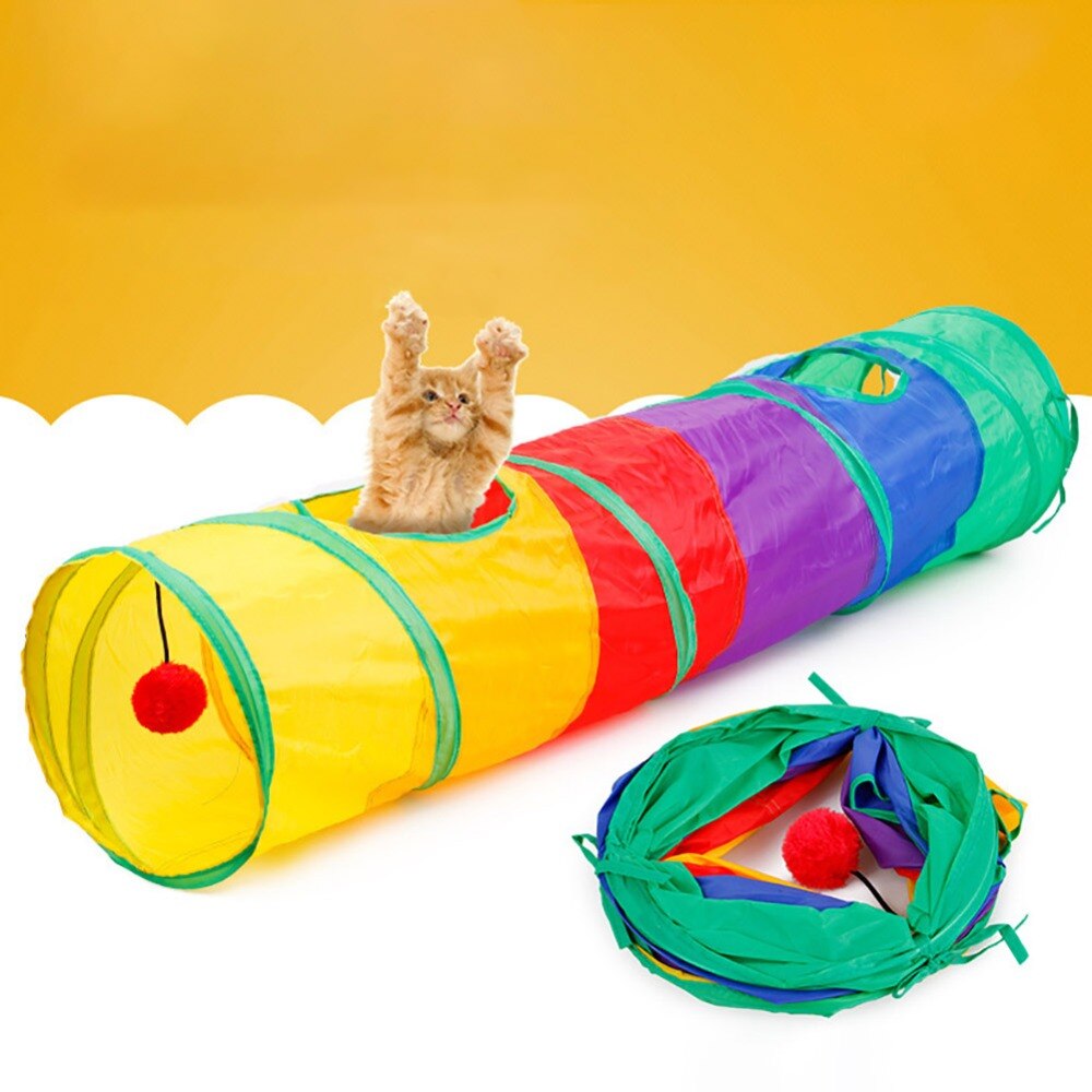 Pet Cat Tunnel 2/3/5 Holes Foldable Cat Tunnel Indoor Outdoor Pet Kitten Cat Training Toy for Cat Rabbit Animal Play Tube Pet Cat Tunnel 2/3/5 Holes Foldable Cat Tunnel Indoor Outdoor Pet Kitten Cat Training Toy for Cat Rabbit Animal Play Tube