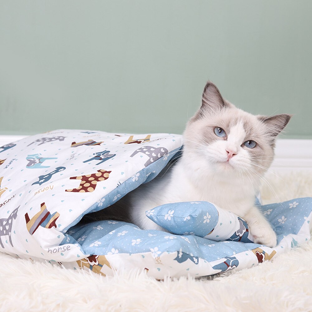 Dog Cat Bed Cat Sleeping Bag Sofas Mat Winter Warm Cat House Small Pet Bed Puppy Kennel Nest Cushion S M L Dog Cat Bed Cat Sleeping Bag Sofas Mat Winter Warm Cat House Small Pet Bed Puppy Kennel Nest Cushion S M L