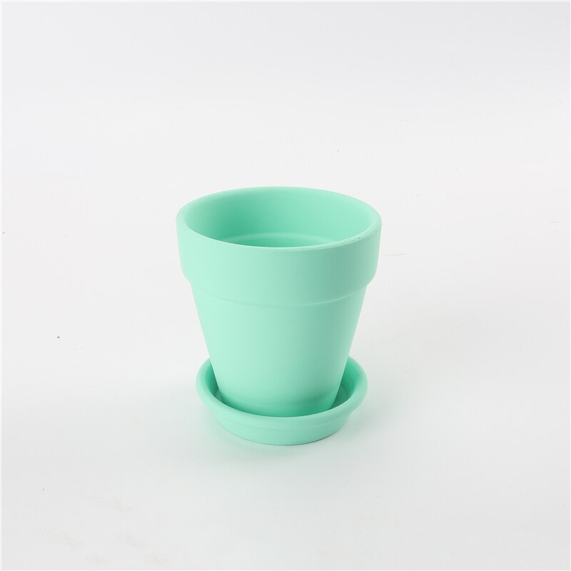 Terracotta Flower Pot Plant With Leakage Hole Pottery Clay Flowerpot With Bottom Tray Home Decoration Balcony Garden Decor Terracotta Flower Pot Plant With Leakage Hole Pottery Clay Flowerpot With Bottom Tray Home Decoration Balcony Garden Decor