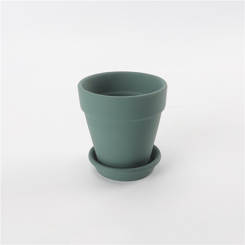 Terracotta Flower Pot Plant With Leakage Hole Pottery Clay Flowerpot With Bottom Tray Home Decoration Balcony Garden Decor Terracotta Flower Pot Plant With Leakage Hole Pottery Clay Flowerpot With Bottom Tray Home Decoration Balcony Garden Decor