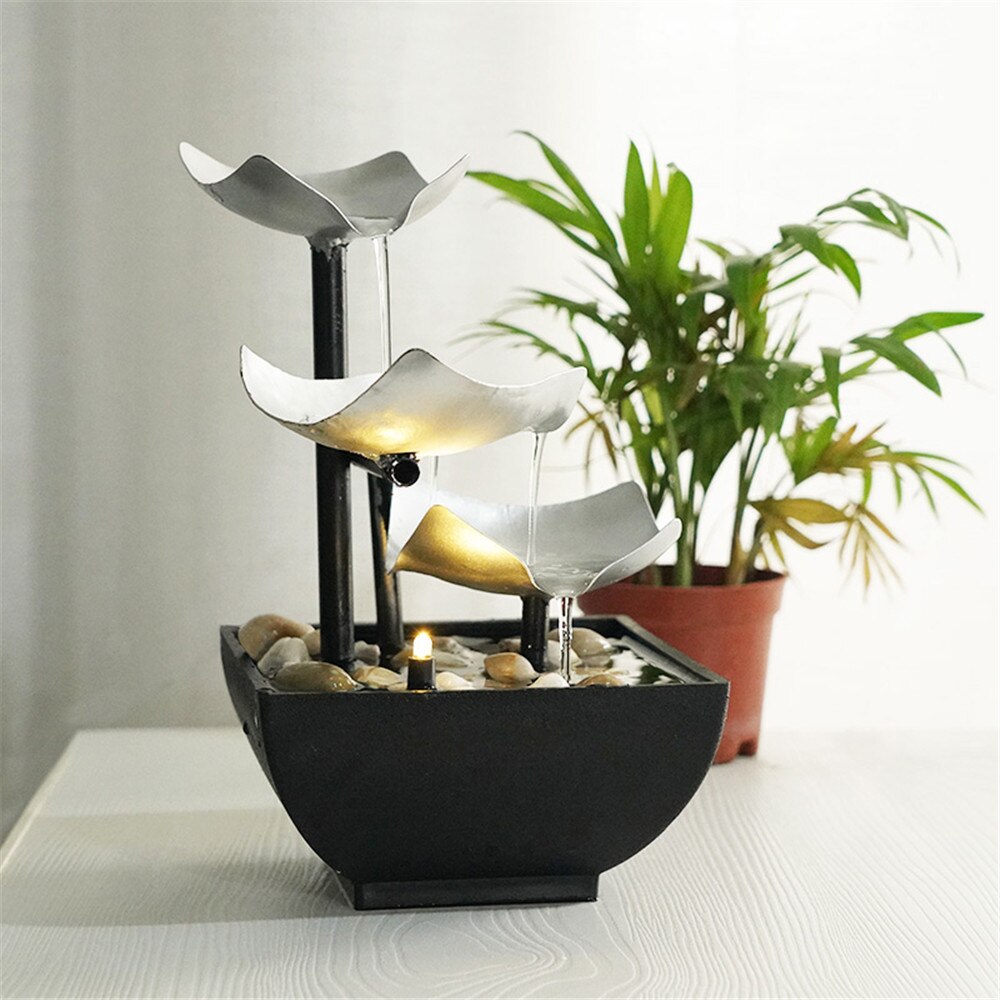 Desktop Fountain 3 Layer Relaxation Automatic Pump With Power Switch Ultra-deep Sink For Indoor Home Office Decoration Desktop Fountain 3 Layer Relaxation Automatic Pump With Power Switch Ultra-deep Sink For Indoor Home Office Decoration