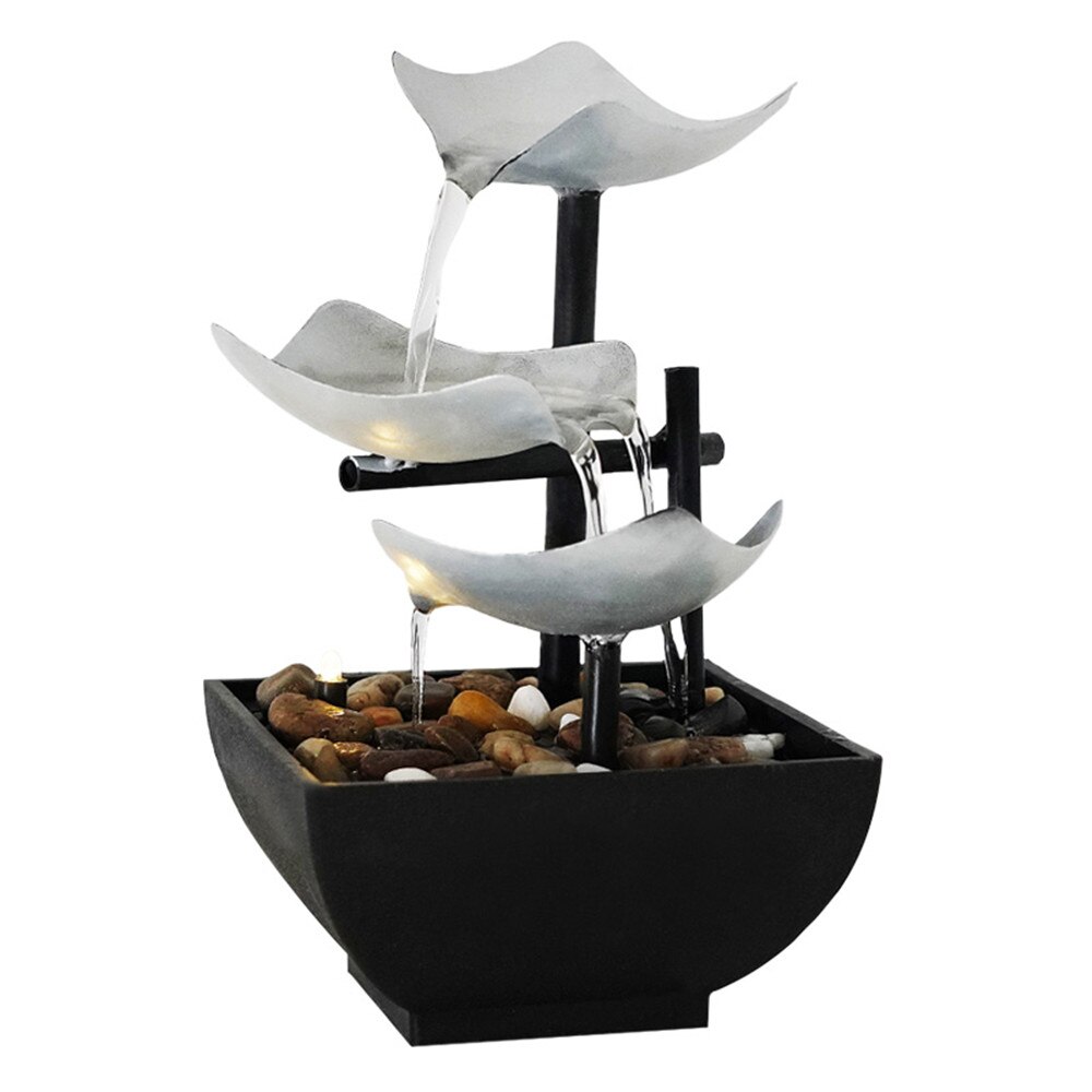 Desktop Fountain 3 Layer Relaxation Automatic Pump With Power Switch Ultra-deep Sink For Indoor Home Office Decoration Desktop Fountain 3 Layer Relaxation Automatic Pump With Power Switch Ultra-deep Sink For Indoor Home Office Decoration