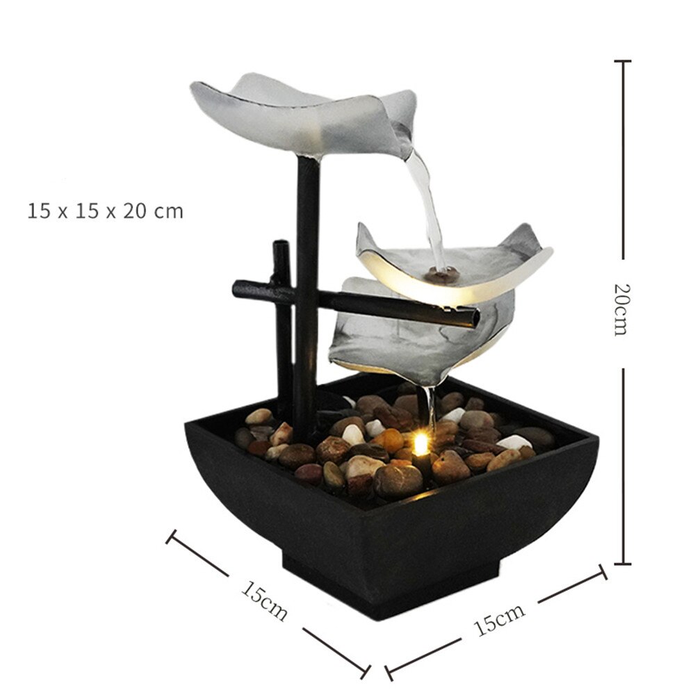 Desktop Fountain 3 Layer Relaxation Automatic Pump With Power Switch Ultra-deep Sink For Indoor Home Office Decoration Desktop Fountain 3 Layer Relaxation Automatic Pump With Power Switch Ultra-deep Sink For Indoor Home Office Decoration