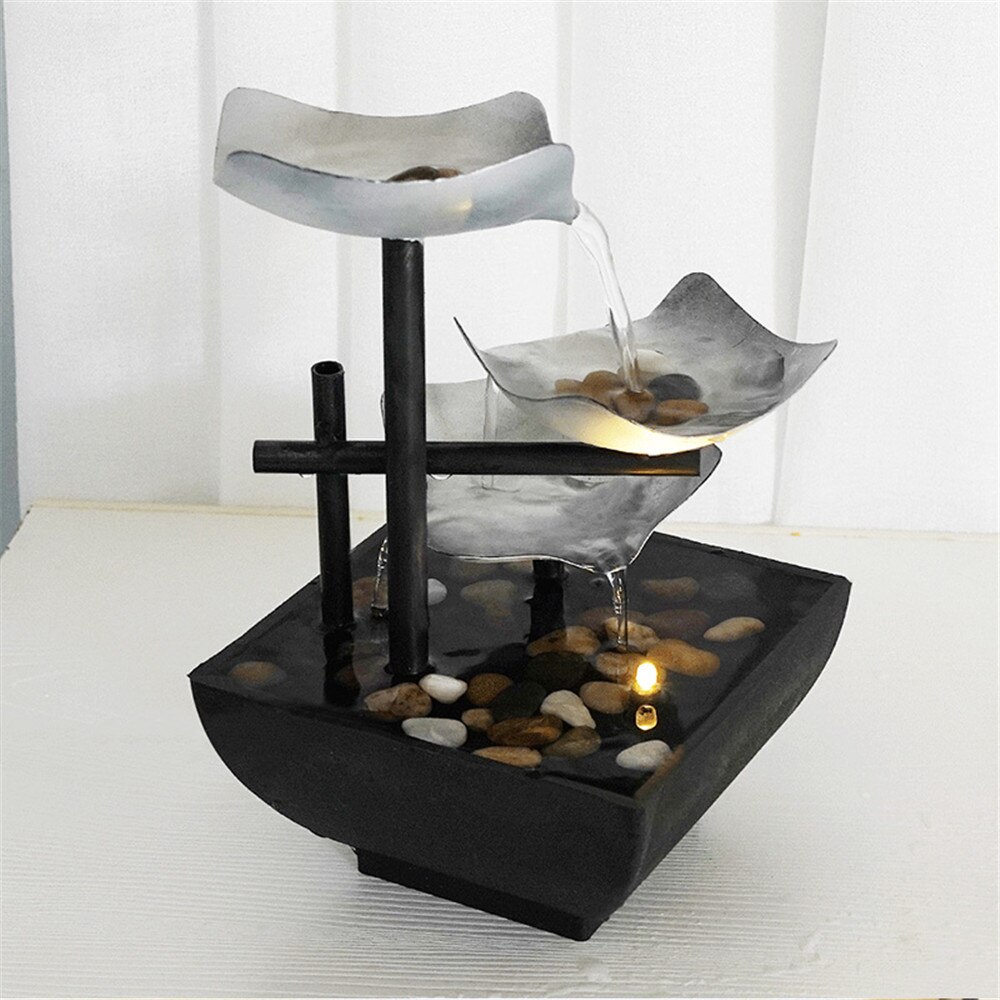 Desktop Fountain 3 Layer Relaxation Automatic Pump With Power Switch Ultra-deep Sink For Indoor Home Office Decoration Desktop Fountain 3 Layer Relaxation Automatic Pump With Power Switch Ultra-deep Sink For Indoor Home Office Decoration